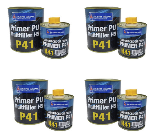 Primer Pu Automotivo Multifiller Hs P41 Lazzuril 4 Unidades