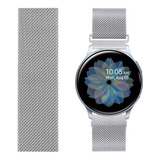 Pulseira Compativel Galaxy Active 2 / Watch Active / Sm R835 Cor Prata Largura 20 Mm