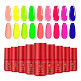 Esmalte De Uñas - Saviland Neon Gel Nail Polish Set - 9 