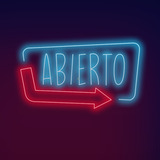 Anuncio Luminoso Neon Led Open Letrero Abierto Luz Negocio