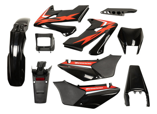 Kit De Plasticos Completo Honda Xr 250 Tornado 12 Piezas Mtc