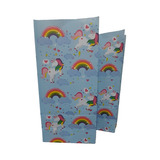 10 Bolsas De Papel Unicornio 24x12x8cm  Fiestissima Liniers