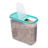 Contenedor Dispensador Para Cereal Multiusos 2 Lts Color Verde