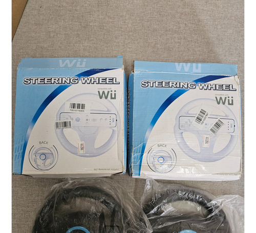 Volante Para Nintendo Wii Remote - Preto (2 Unidades)