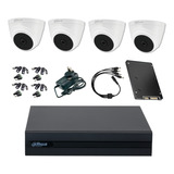 Kit Seguridad Dahua Dvr 4 Ch 4 Camaras Full Hd 2mp + Disco