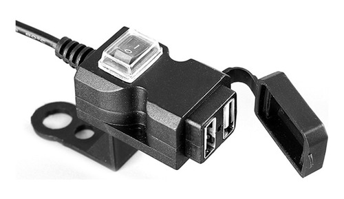 Tomada Carregador De Celular P/ Moto 12v Para 5v, Duas Usb's