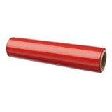 Rolo Bobina Plástico Filme Stretch Vermelho 50cmx0,25mic 3kg