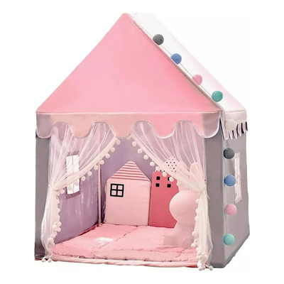 Tienda Niños Casa Carpa Castillo Princesa Niñas Grande Juguete Color Rosa Topfuture House Tent | MercadoLibre