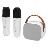 Máquina De Karaoke Para Niños Bluetooth Con 2 Micrófonos