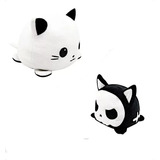 Peluche Gato Reversible Kawaii Brilla En La Oscuridad