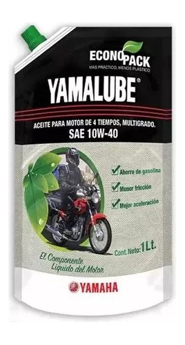 Aceite 4 Tiempos  Yamalub 10-w40 Ecopack  Caja 16pz