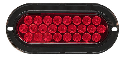 Plafón Led Ovalado 6 Pulgadas Para Camión 25 Led Luz Roja