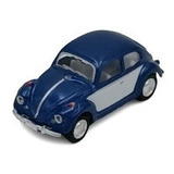 Vocho Vw  Diecast Esc1:64 Fricción 1967 Bicolor Azul-blanco