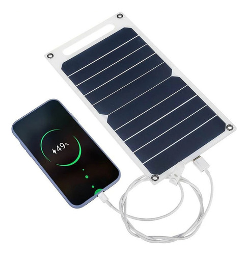 Placa Solar Carregamento Usb Portatil Celular Prova D'água