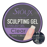 Gel Sioux Sculpting Led Uv 15 Ml Modelador Profissional Cor Clear