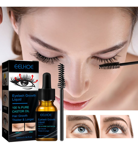 Sérum Potenciador Natural De Cejas Con Aceite De Ricino T Pa