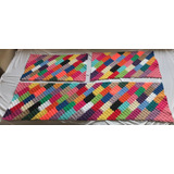 Tapetes De Crochê Colors Retangulares (kit) - 03 Unidades