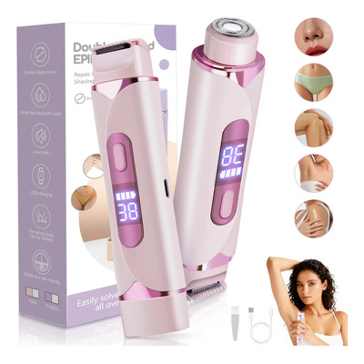 Depiladora Rasuradora Mujer Eléctrica Doble Cabeza 2 In 1 | MercadoLibre