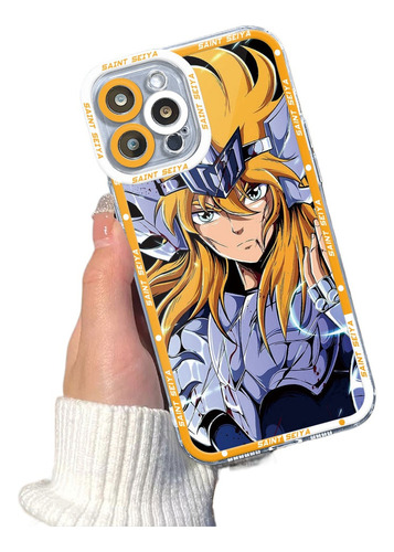 A Funda Saint Seiya Hyoga Shiryu Para iPhone 14 15 11 12 13