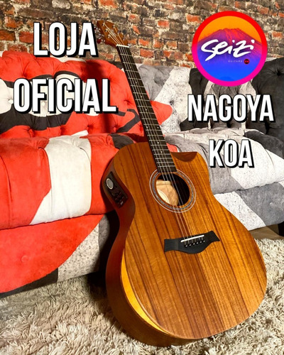 Violão Seizi Nagoya Half Cutaway Koa Com Bag