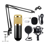 Kit Youtuber Com Microfone Bm800 + Mini Palca De Som