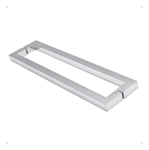 Puxador Aço Inox 30cm Polido U 25x25