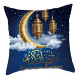 2 Funda De Almohada Ramadán Dorada Decoración Navideña