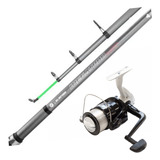 Combo Surfish Caña Megatron + Reel + Tanza Pesca Mar 180g