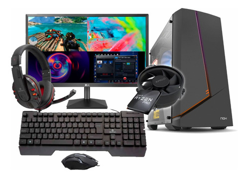 Pc Gamer All In One: Pc Athlon Con Monitor Y Periféricos