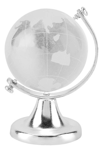 Adorno De Globo De Cristal Con Mapa Del Mundo