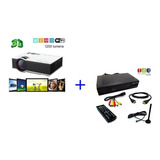 Mini Proyector Led Hd 1080p Hdmi Usb Sd Wifi1200 Lumen + Tdt