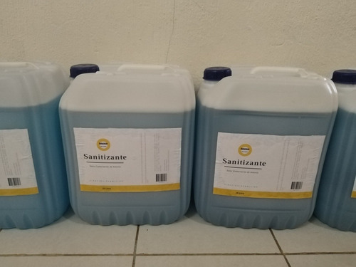  20lts Sanitizante Con Cuaternarias De Amonio De 5ta Genera