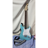 Fender Stratocaster, Turquesa, Con Banda Incluida 
