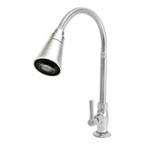 Torneira De Cozinha De Bancada Tubo Gourmet Cônico 1/4v. C72 Cor Cromado