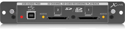 Behringer X32 X-live Tarjeta De Expansión Para 32-channel Li