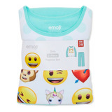 Pijama Niños 2 Piezas Micropolar Emoji 10/12 Años Orig Eeuu