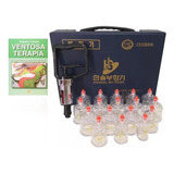 Kit Ventosas Para Acupuntura 17 Copos + Livro Ventosaterapia