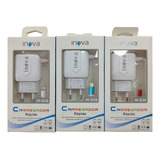 Carregador Rápido P/ iPhone 2.1a Inova C/ Saída Usb Prata