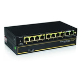 Switch Conmutador Cygnus 8 Poe + 2uplink 100mb / S 120w