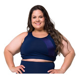Top Plus Size Em Poliamida C Recortes Academia Dily Be Real