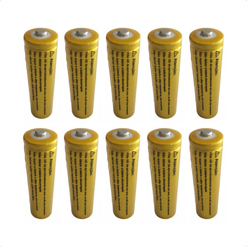 Kit 10 Baterias Recarregáveis 9900mah P Microfones Lanterna