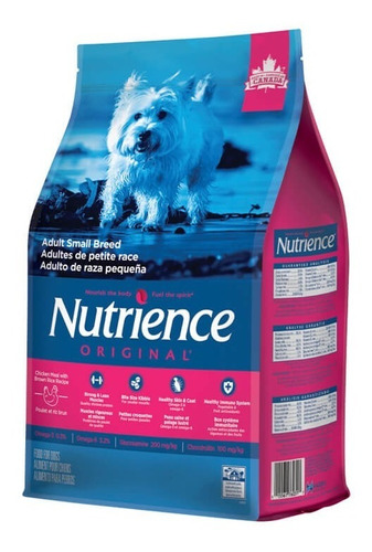 Alimento Perro Adulto Raza Pequeña Nutrience Original 5 Kg A