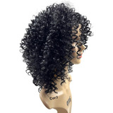 Peruca Front Lace Wig Cacheada Fibra Orgânica