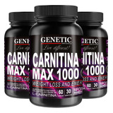 Carnitina Max 1000 Genetic Súper Quemagrasa Abdominal Dieta