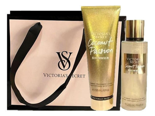 Set Loción Crema Victoria 's Secret, Coconut Passion Shimmer