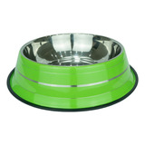 Comedouro De Inox Colorido Pequeno (xs) Cor Verde