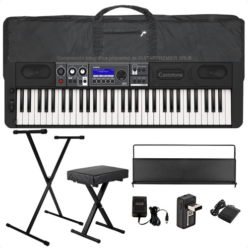 Teclado Casio Ct-s500 Pro Bluetooth Funda Pedal Pie Banco