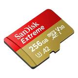 Cartão De Memória Sandisk Extreme 256 Gb Micro Sd Card Hc