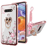 Funda Para LG Stylo 6 K71 Stylus 6 Stylo 6 Rosa Dorado Tpu