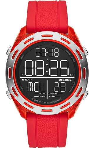 Reloj Diesel Digital Rojo Para Caballero Nuevo Original 